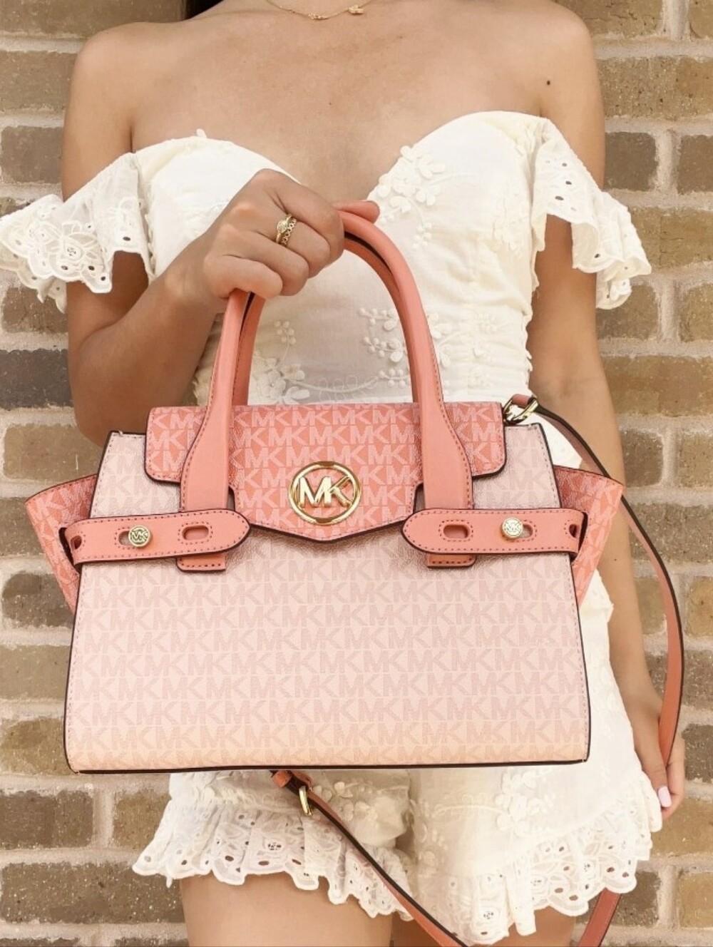 Michael Kors Carmrn Flap Satchel - Picture 2 of 16